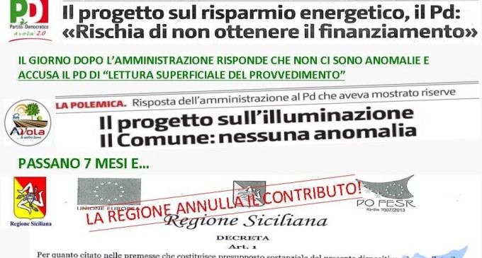 Avola. Il piano energetico rischia di non ottenere finanziamenti