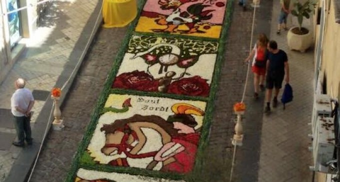 Noto, inizia la settimana dell’Infiorata, assaggio dell’evento già lo scorso week-end